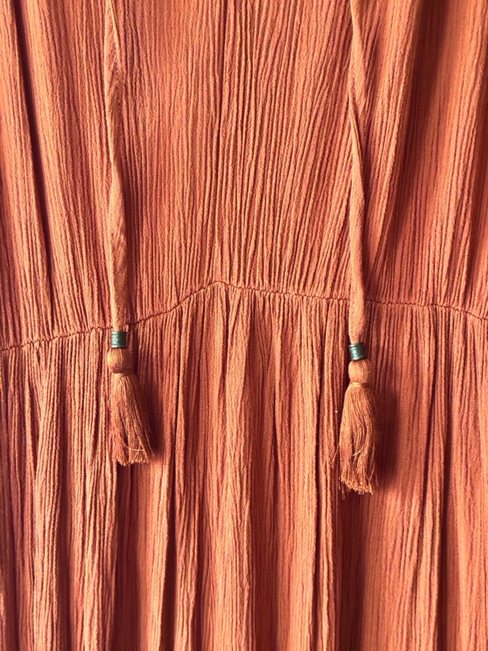Knox Rose Rust Long-Sleeve Boho Maxi Dress - Picture 5 of 6